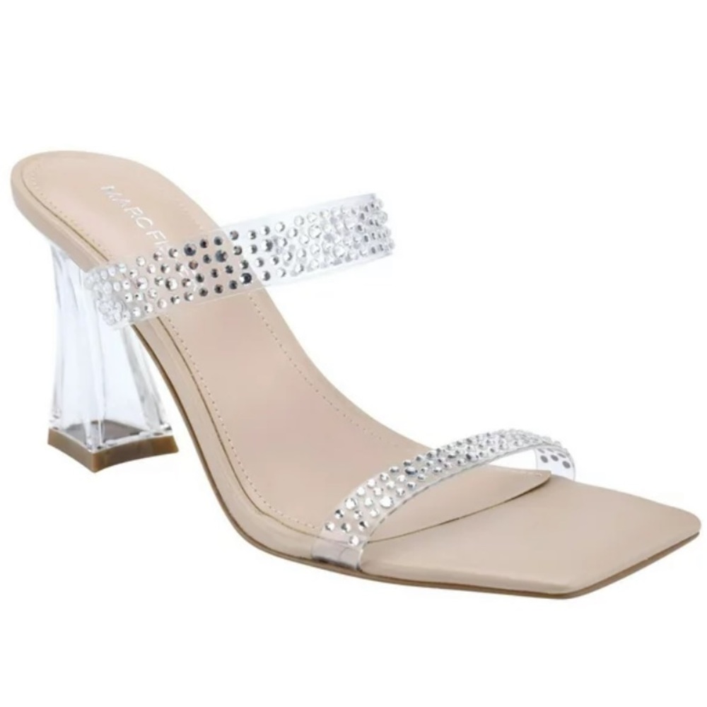 NWT Marc Fisher Womens Embellished Square Toe Pumps